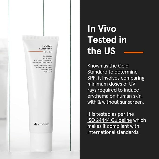 Minimalist Invisible SPF 40 Sunscreen 50g
