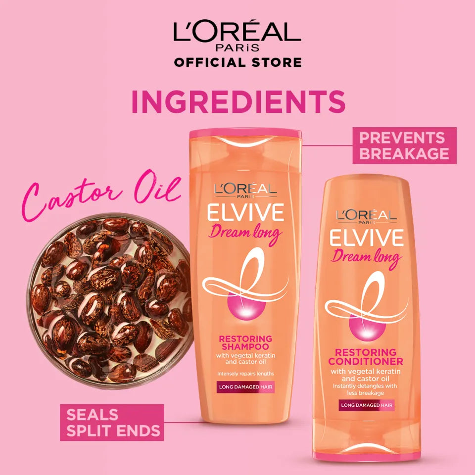 LOreal Paris Elvive Dream Long Restoring Conditioner For Long Damaged Hair 360ml