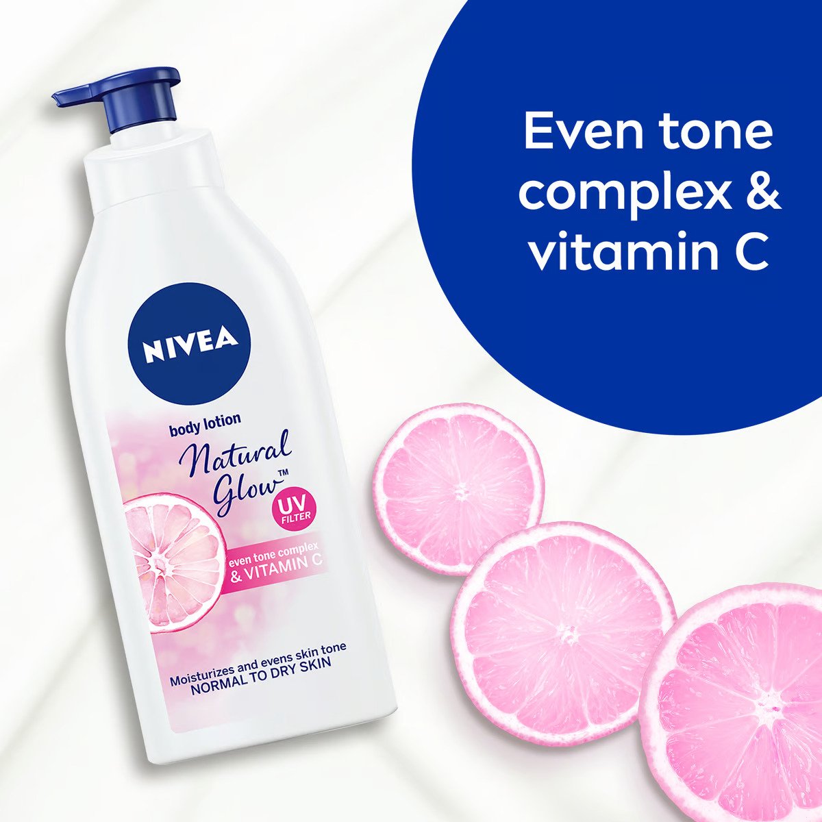 Nivea Body Lotion Natural Glow All Skin Types 625 ml