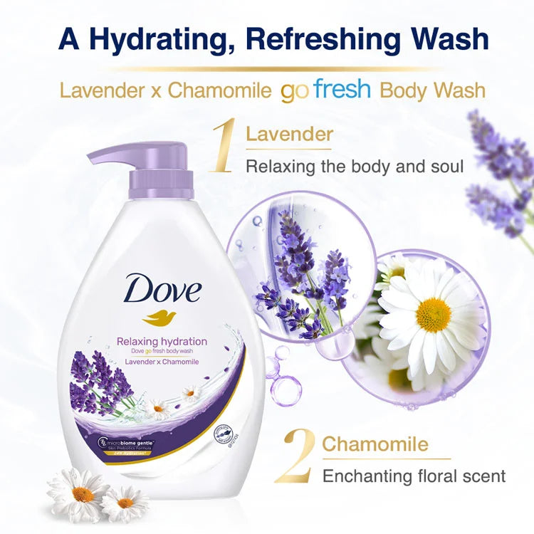 DOVE RELAXING HYDRATION BODY WASH 1000ml