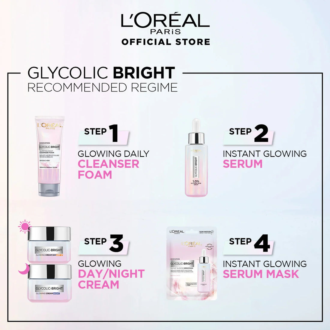 Loreal Paris Innovation Glycolic Bright 100ml