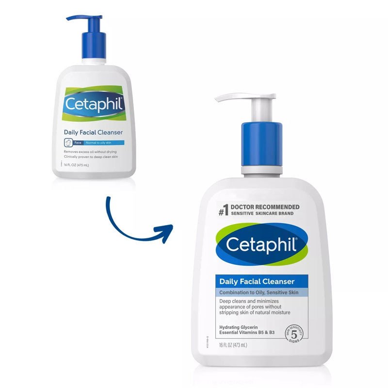 Cetaphil Daily Facial Cleanser (Combination to Oily Sensitive Skin) – 473ml