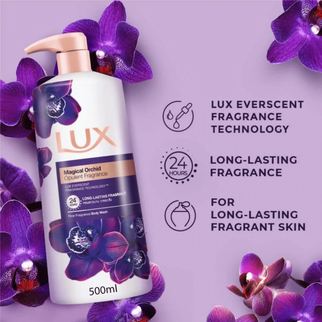 Lux Perfumed Body Wash Magical Orchid (500ml)
