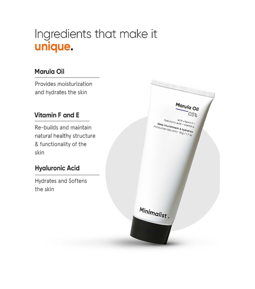 Minimalist Marula Oil 5% Face Moisturizer 50g