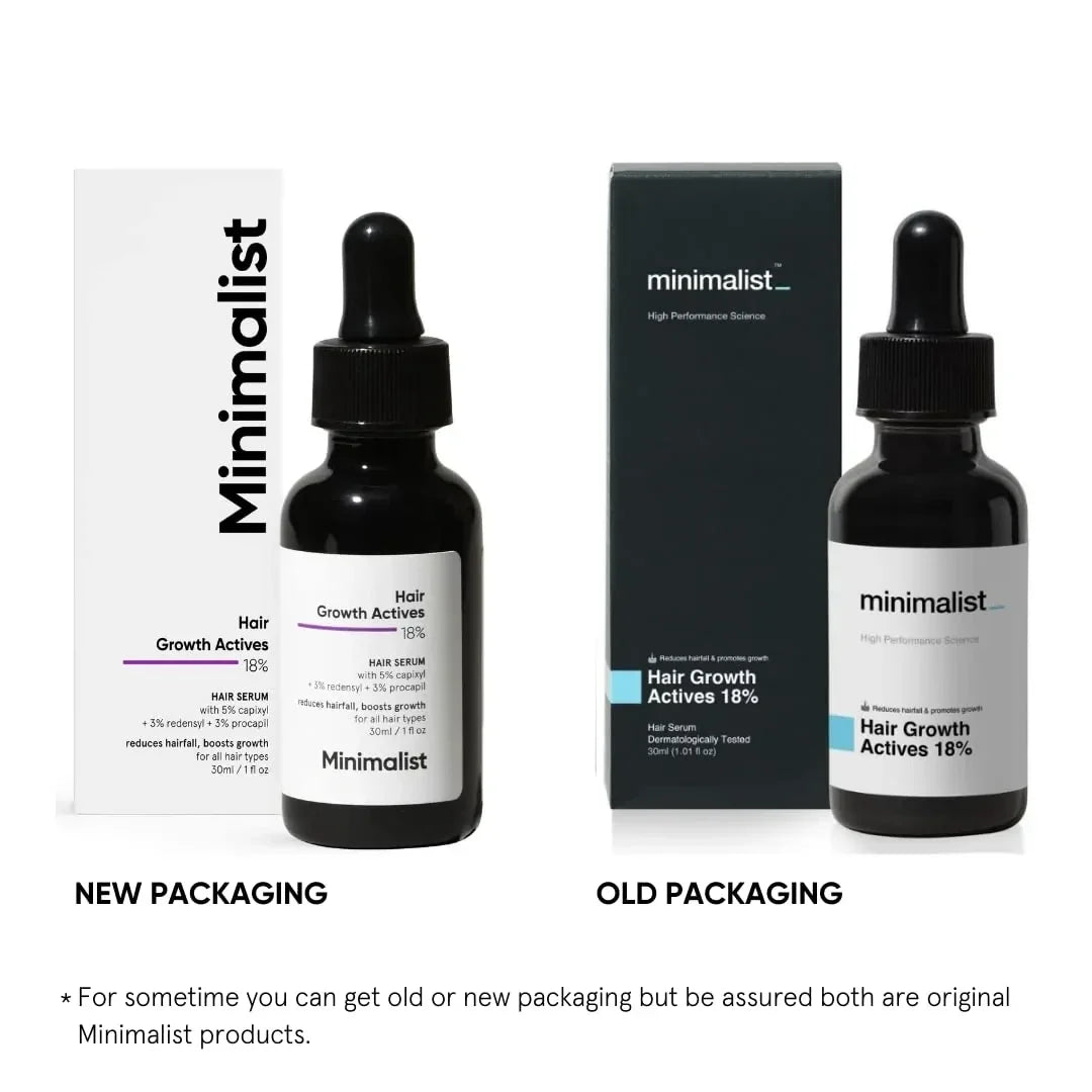 Minimalist Hair Growth Actives 18% Hair Serum-30ml