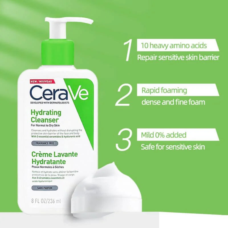 CeraVe Hydrating Cleanser For Normal To Dry Skin - 236ml