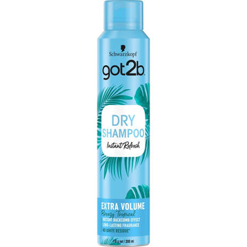 Schwarzkopf Got2b Instant Refresh Breezy Tropical Extra Volume Dry Shampoo 200ml