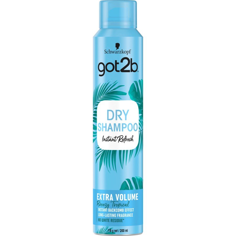 Schwarzkopf Got2b Instant Refresh Breezy Tropical Extra Volume Dry Shampoo 200ml