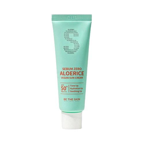 Be The Skin Sebum Zero Aloerice Vegan Sun Cream SPF 50+ PA++++ (50ml)