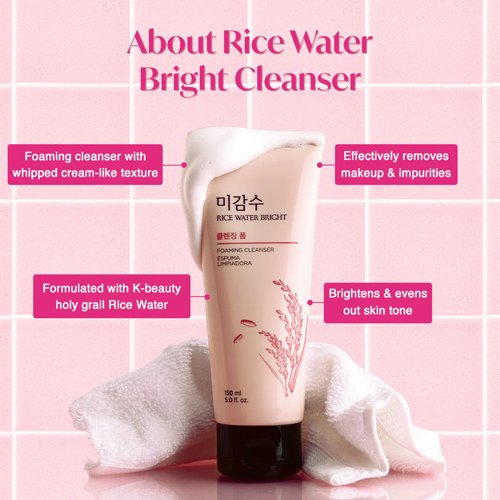 The face shop rice water bright cleanser