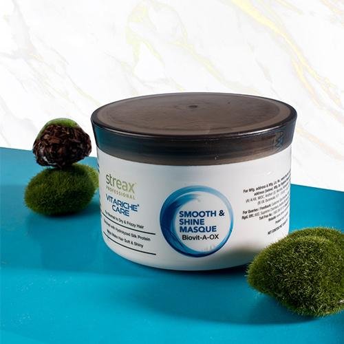 Streax Professionals Smooth & Shine Masque for Normal to Dry and Frizzy Hair (500gm)
