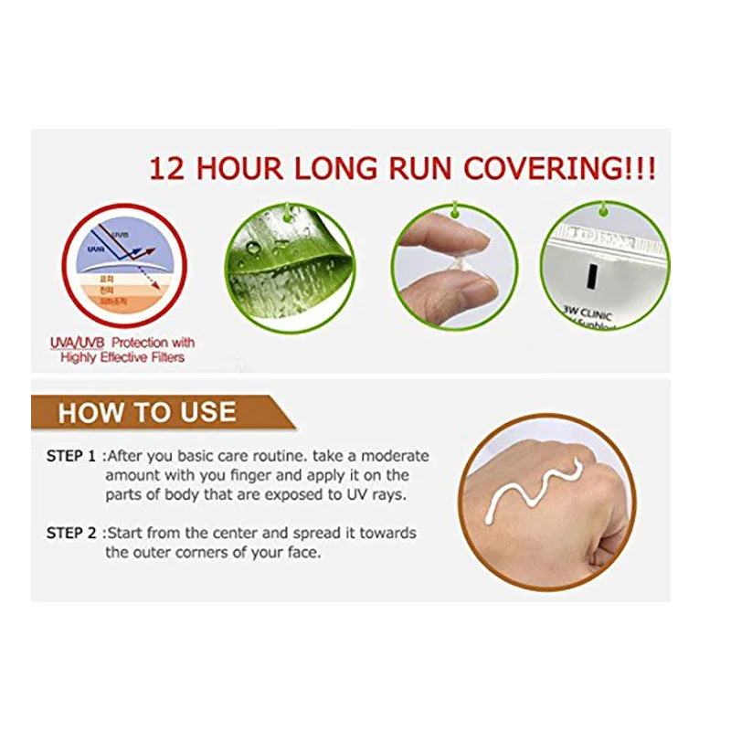 3W Clinic Intensive UV Sunblock Cream SPF50+ Pa+++ (70ml)