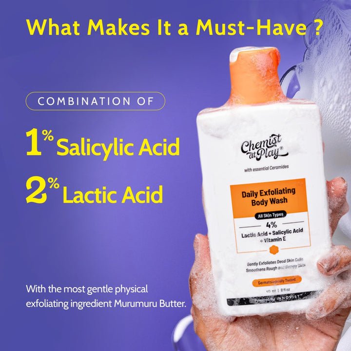 Chemist at play Exfoliating Body Wash with Lactic Acid 236 ml