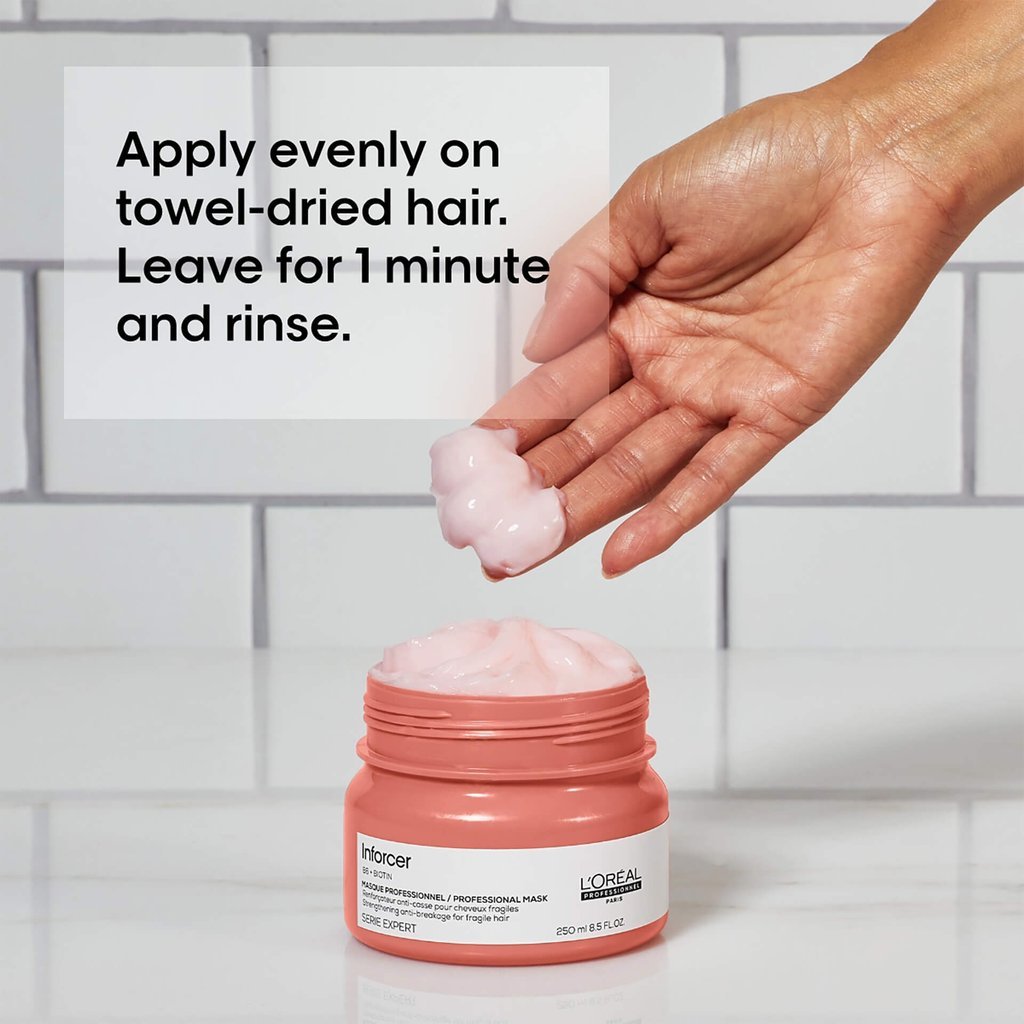 LOreal Professionnel Inforcer Strengthening Hair Mask with Vitamin B6 & Biotin (250ml)