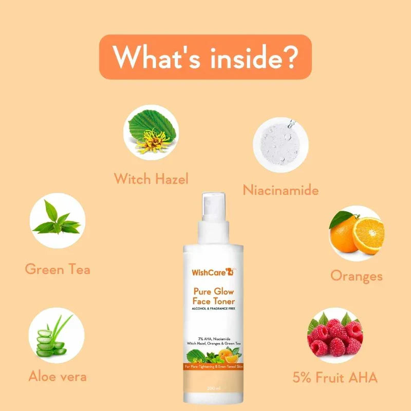 Wishcare Pure Glow AHA Toner - 200ml