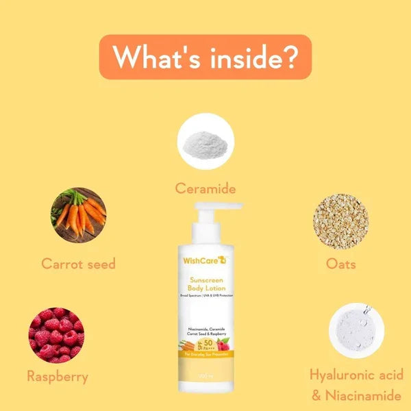 WishCare SPF 50 Sunscreen Body Lotion PA+++ 200ml