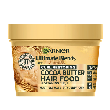 Garnier Ultimate Blends CurlRestoring Hair Food Cocoa Butter & Jojoba Oil 390ml
