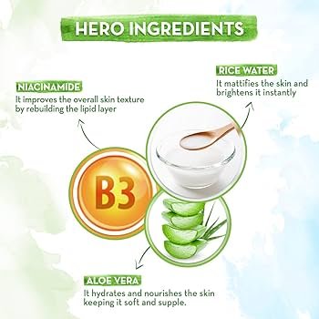 Mamaearth Rice Oil-Free Face Moisturizer for Oily Skin, With Rice Water & Niacinamide for Glass Skin-80gm