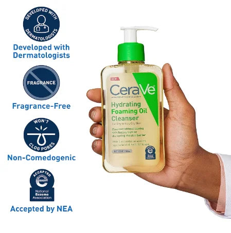 Cerave hydrating foaming oil cleanser 236ml