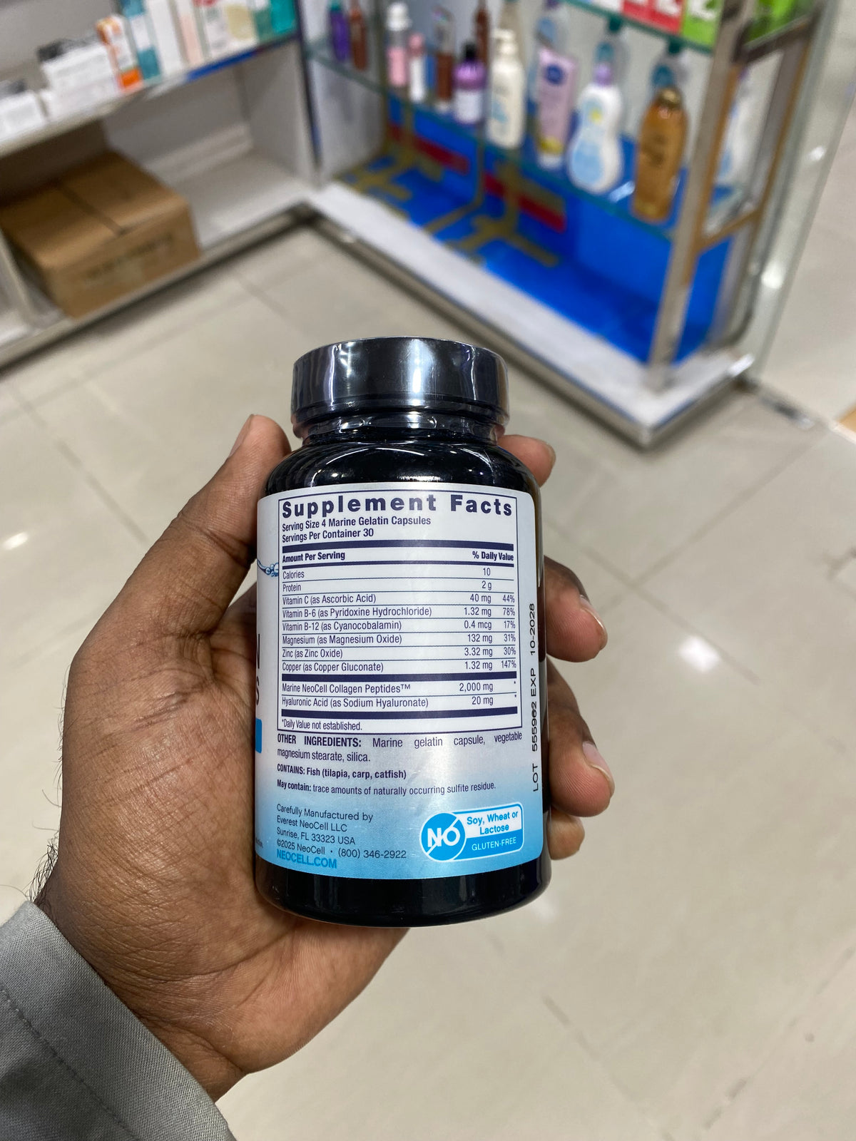 Neocell Marine Collagen – 120 Capsules with Hyaluronic Acid