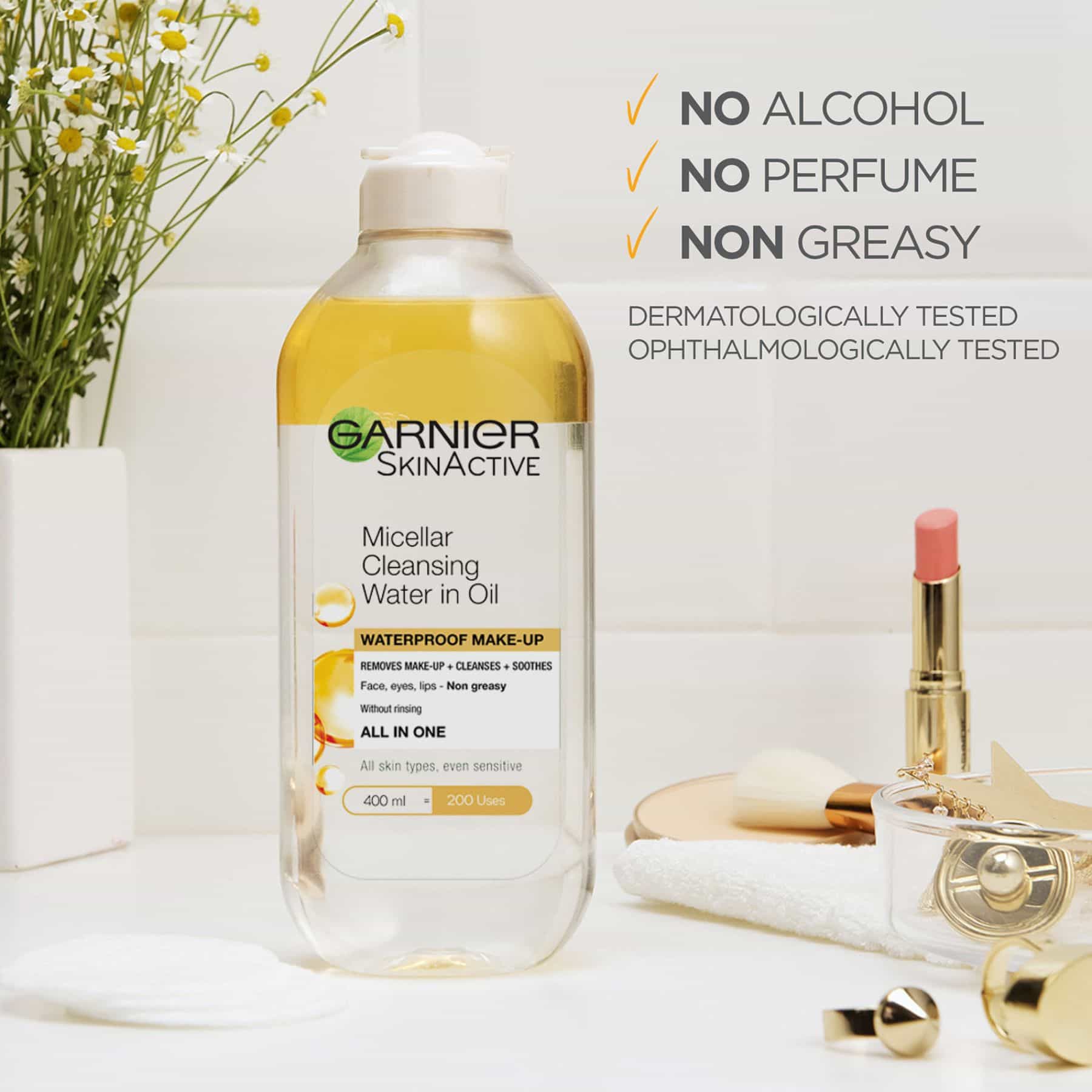 Garnier Micellar Oil Infused Cleansing Water Dry & Sensitive Skin – 100ml