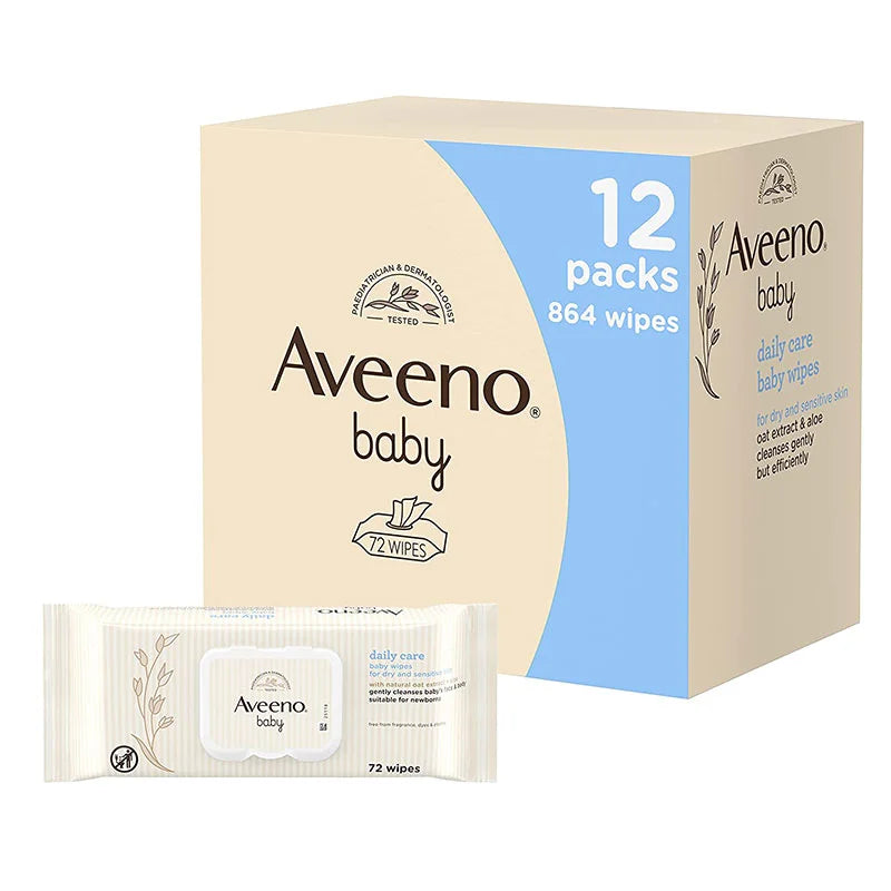 Aveeno Baby Daily Care Wipes – 72 wipes