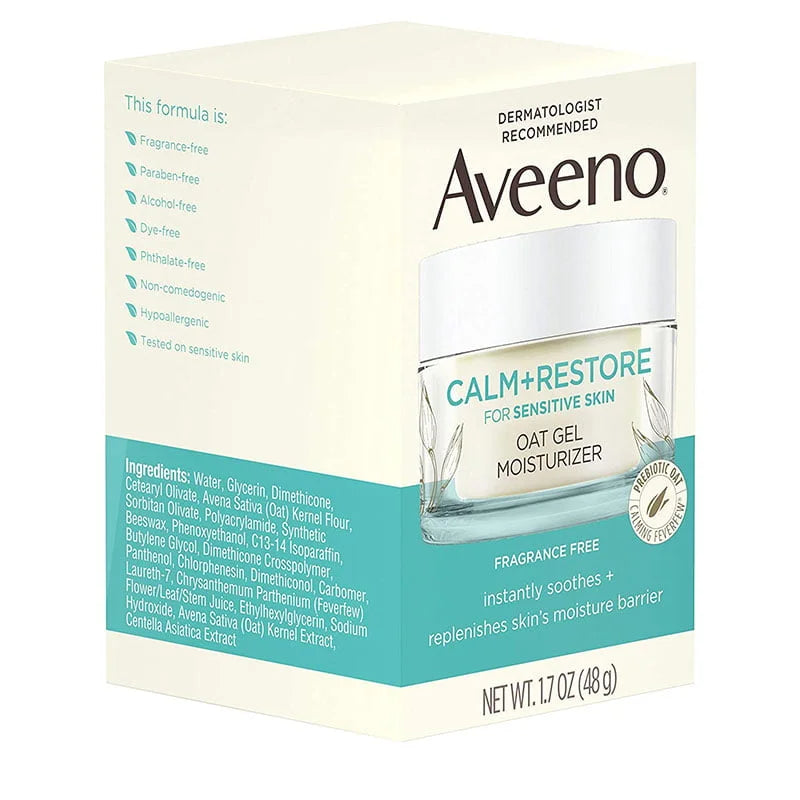 Aveeno Calm + Restore Oat Gel Face Moisturizer – 48gm