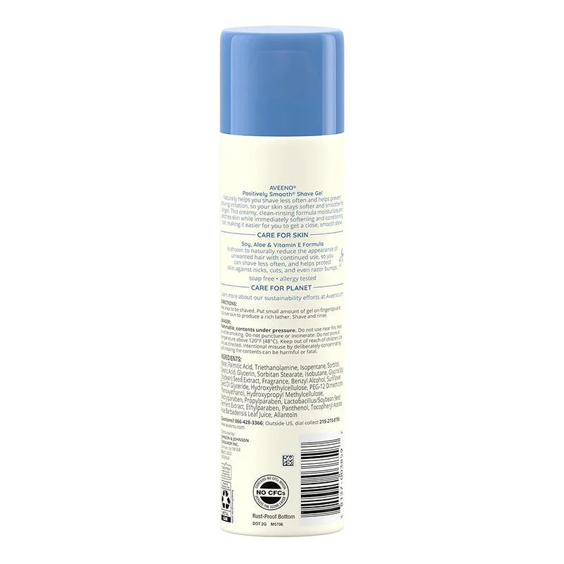 Aveeno Positively Smooth Shave Gel – 198gm