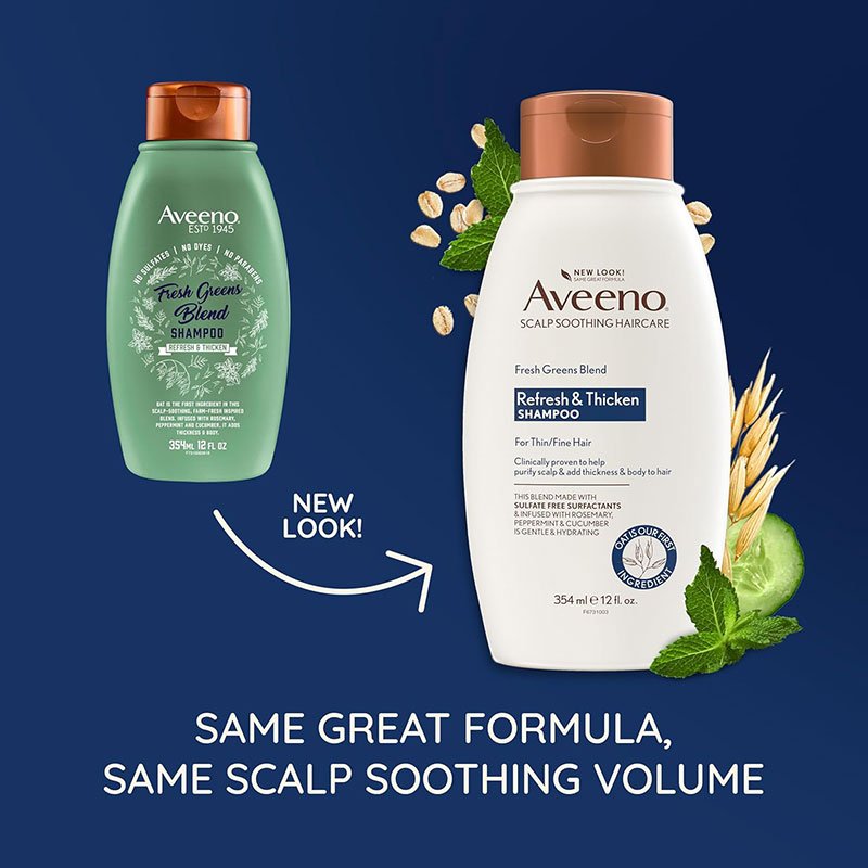 Aveeno Scalp Soothing Fresh Greens Blend Shampoo – 354ml