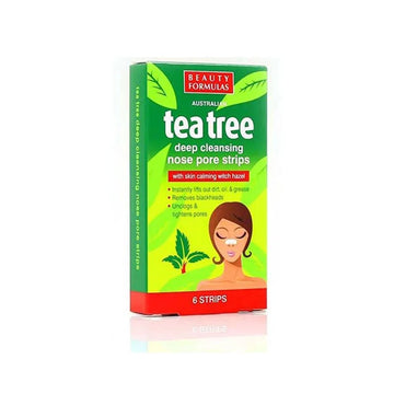 Beauty Formulas Tea Tree Deep Cleansing Nose Pore Strips – 6pcs