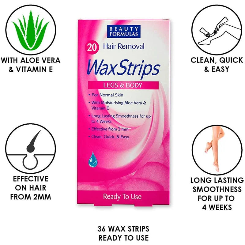 Beauty Formulas Vitamin E Wax Strips