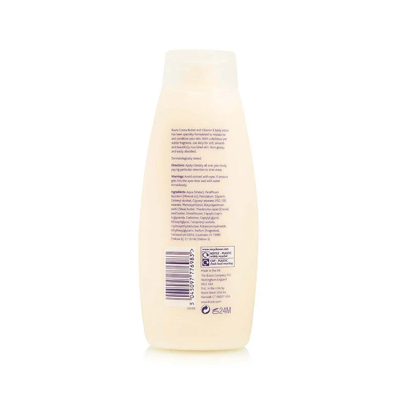 Boots Cocoa Butter & Vitamin E Body Lotion – 390ml