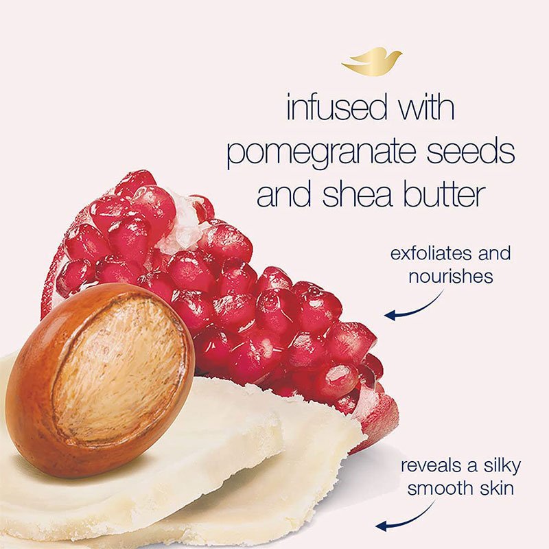 Dove Exfoliating Pomegranate Seeds & Shea Butter Scent Body Scrub – 225ml