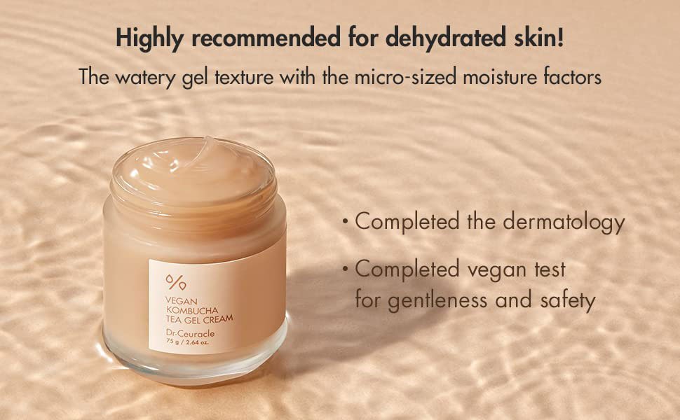 Dr. Ceuracle Vegan Kombucha Tea Gel Cream – 75gm