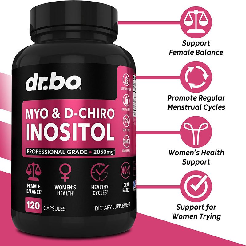Dr.bo Myo-Inositol & D-Chiro Inositol – 120 Capsules