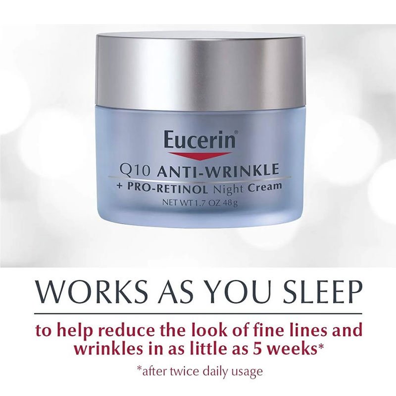 Eucerin Q10 Anti-Wrinkle + Pro-Retinol Night Cream – 48g