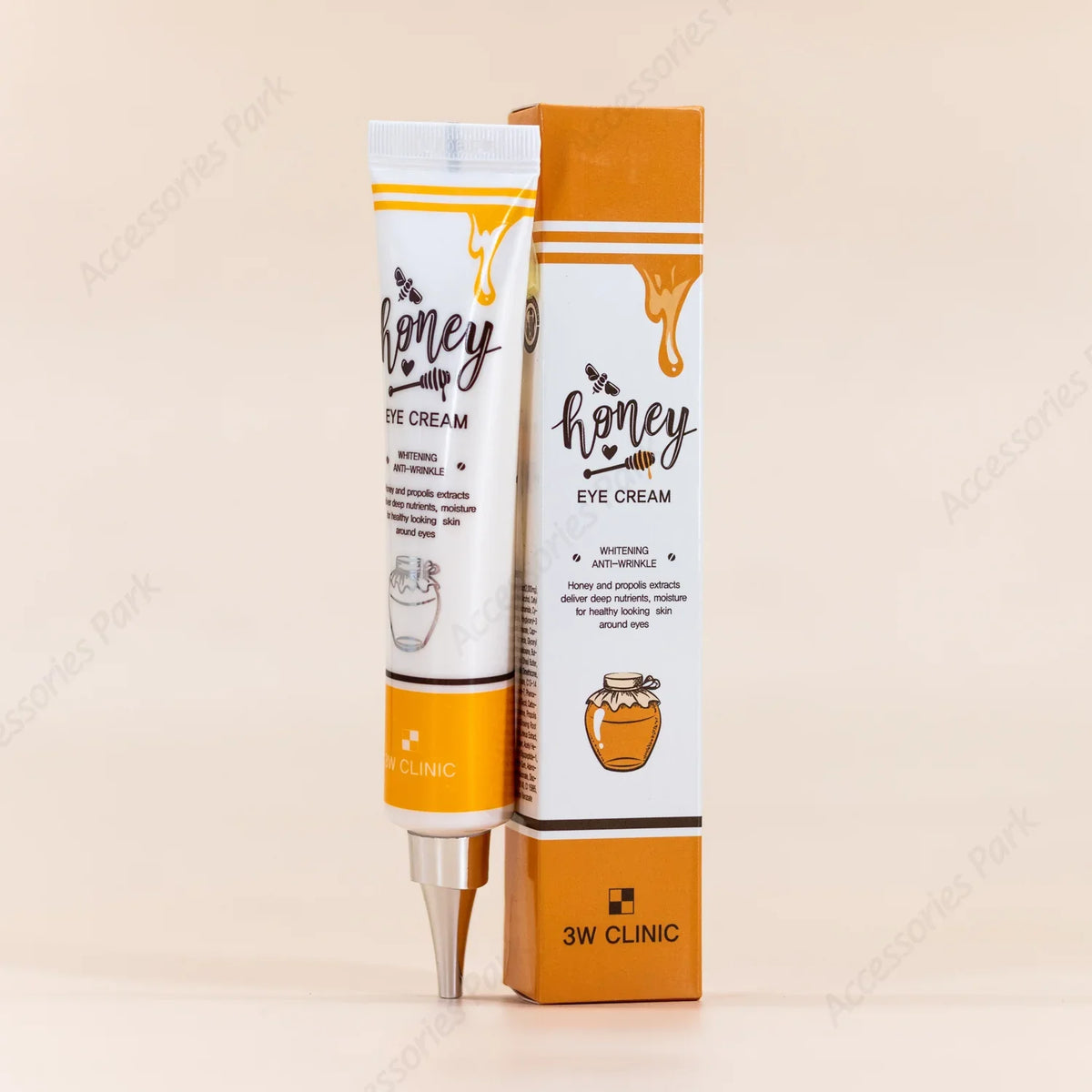 3W Clinic Honey Eye Cream – 40ml & Christian Dean Secret Tone Up Sun Cream 70ml Combo