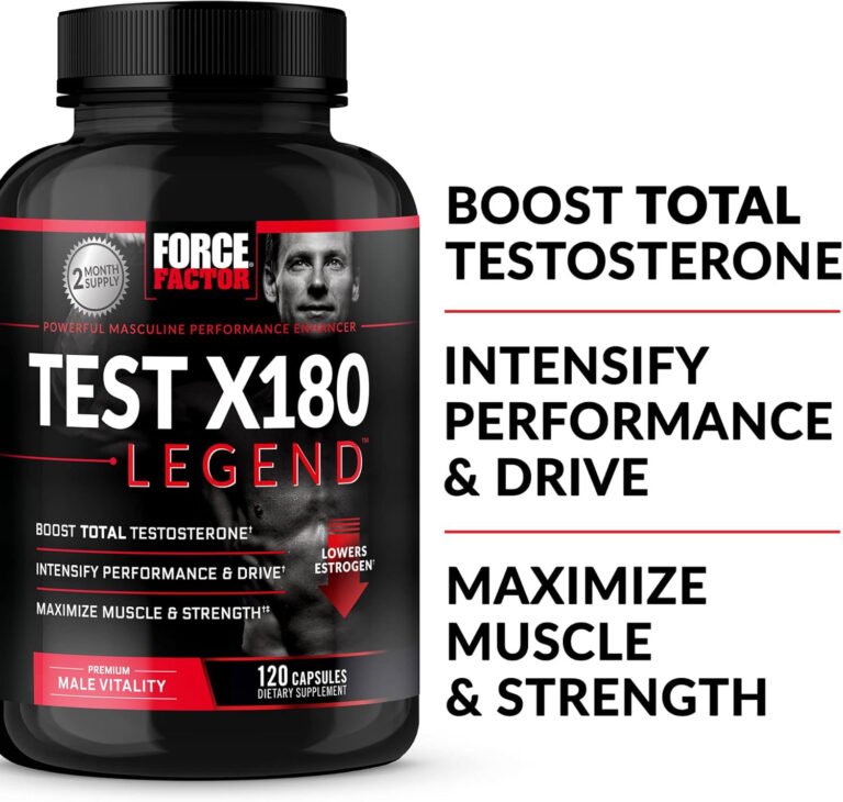 FORCE FACTOR TESTOSTERONE BOOSTERS TEST X180 LEGEND – 120 CAPSULES