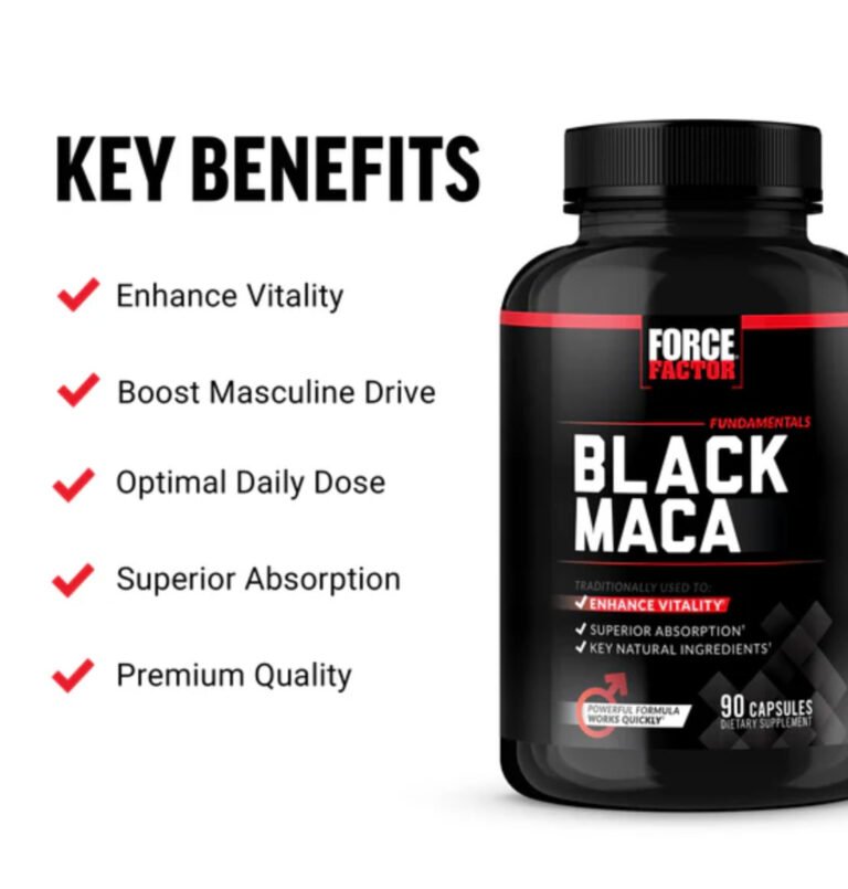 Force Factor Black Maca – 60 Capsules