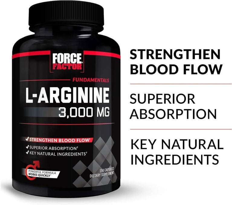 Force Factor L-Arginine 3000mg – 150 Capsules