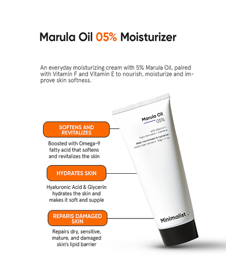 Minimalist Marula Oil 5% Face Moisturizer 50g
