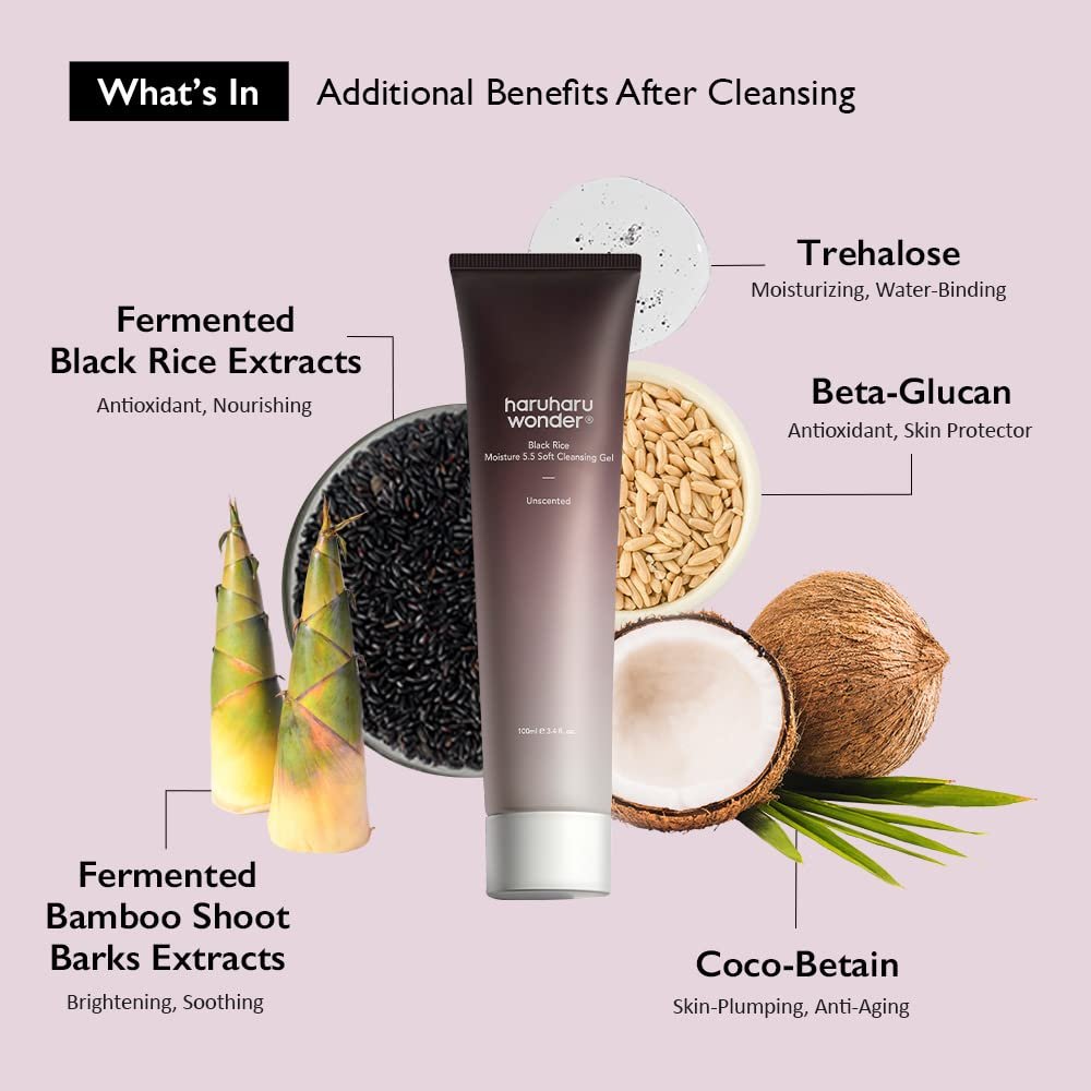 haruharu Wonder Black Rice Moisture 5.5 Soft Cleansing Gel 100 ml