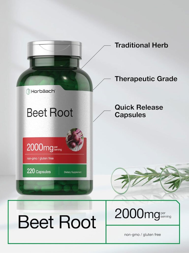 Horbäach Beet Root Capsules 2000mg – 220 Capsule
