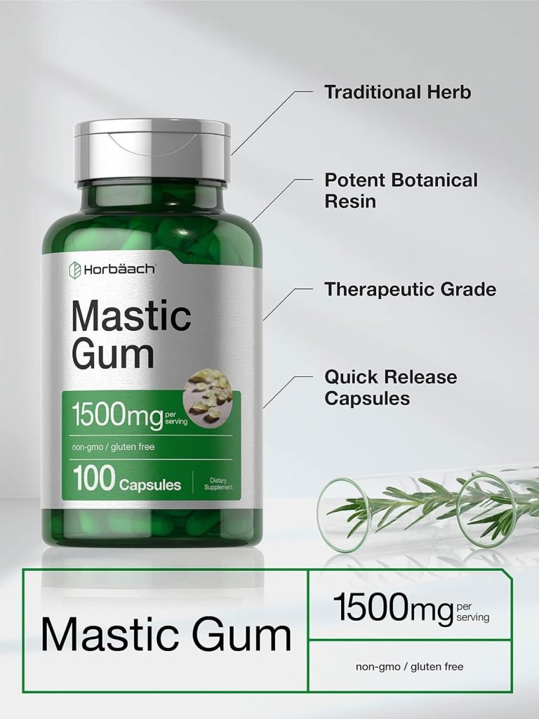 Horbäach Mastic Gum Capsules 1500mg – 100 Capsules