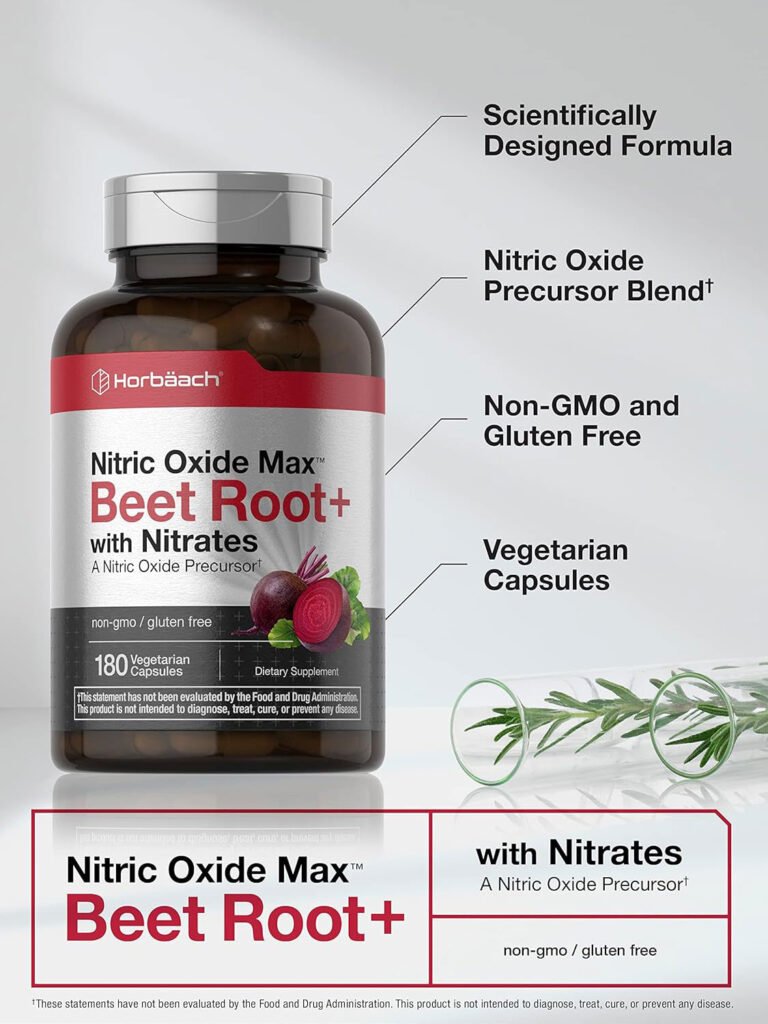 Horbäach Nitric Oxide Beet Root – 180 Capsules