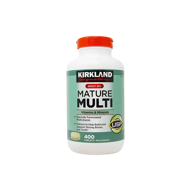 KIRKLAND Signature Adult 50 Plus Mature Multi Vitamins & Minerals – 400 Tablets