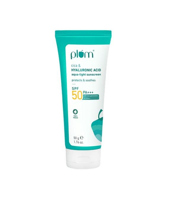 Plum Cica & Hyaluronic Acid SPF 50 PA+++ Sunscreen 50g