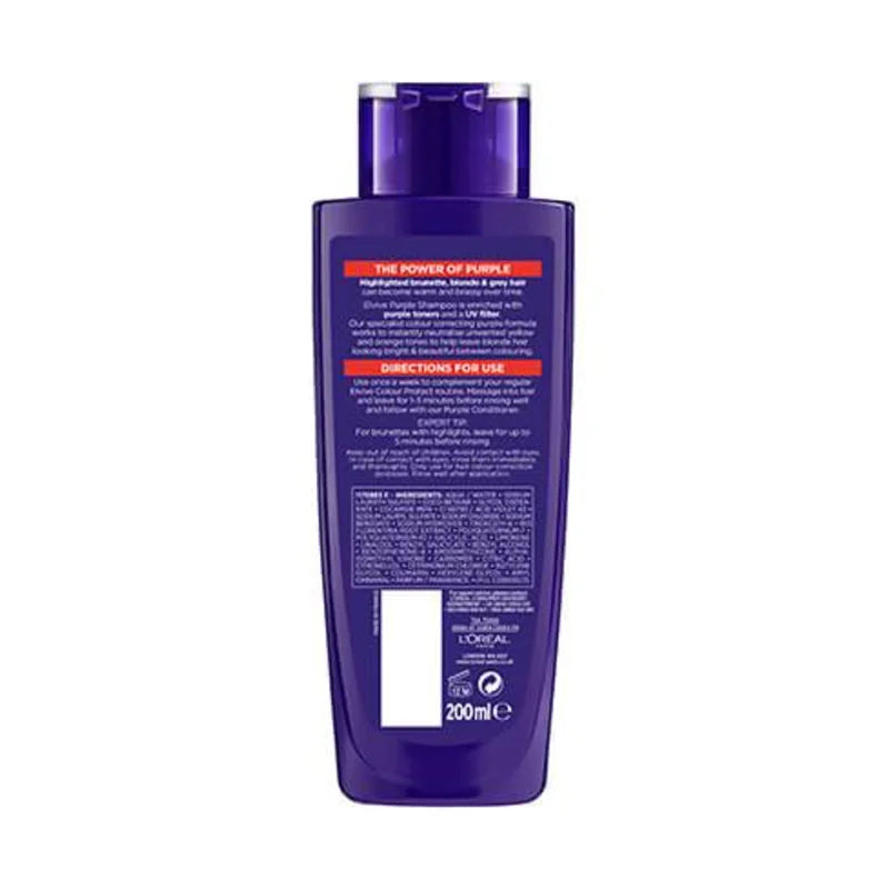 L’Oreal Elvive Colour Protect Anti-Brassiness Purple Shampoo 200ml