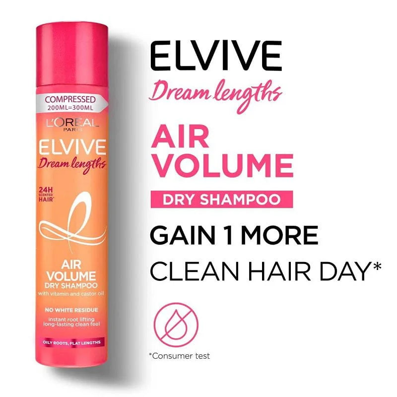 LOreal Elvive Dream Lengths Air Volume Dry Shampoo 200 ml