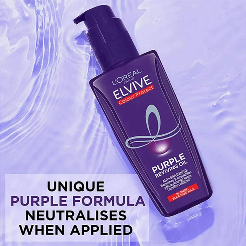 Loreal Elvive Colour Protect Purple Reviving Oil – 100ml